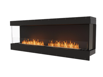 FLEX 86BY - Bioethanol steel Fireplace insert with Panoramic Glass by EcoSmart Fire - view 2